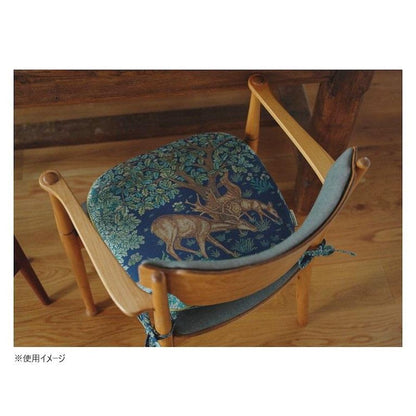 The Brook Dining Seat Cushion 45cm×43cm Dark Blue