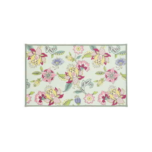 Synchronize Haddon Flower Bath Mat 50X80cm Green