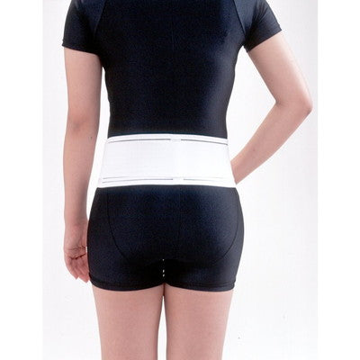Assist Lower Back Pain Twin Belt Ultra-Fine Double Mesh Type White LL Size