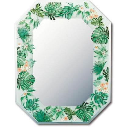 Octagonal Mirror 'Botanical'