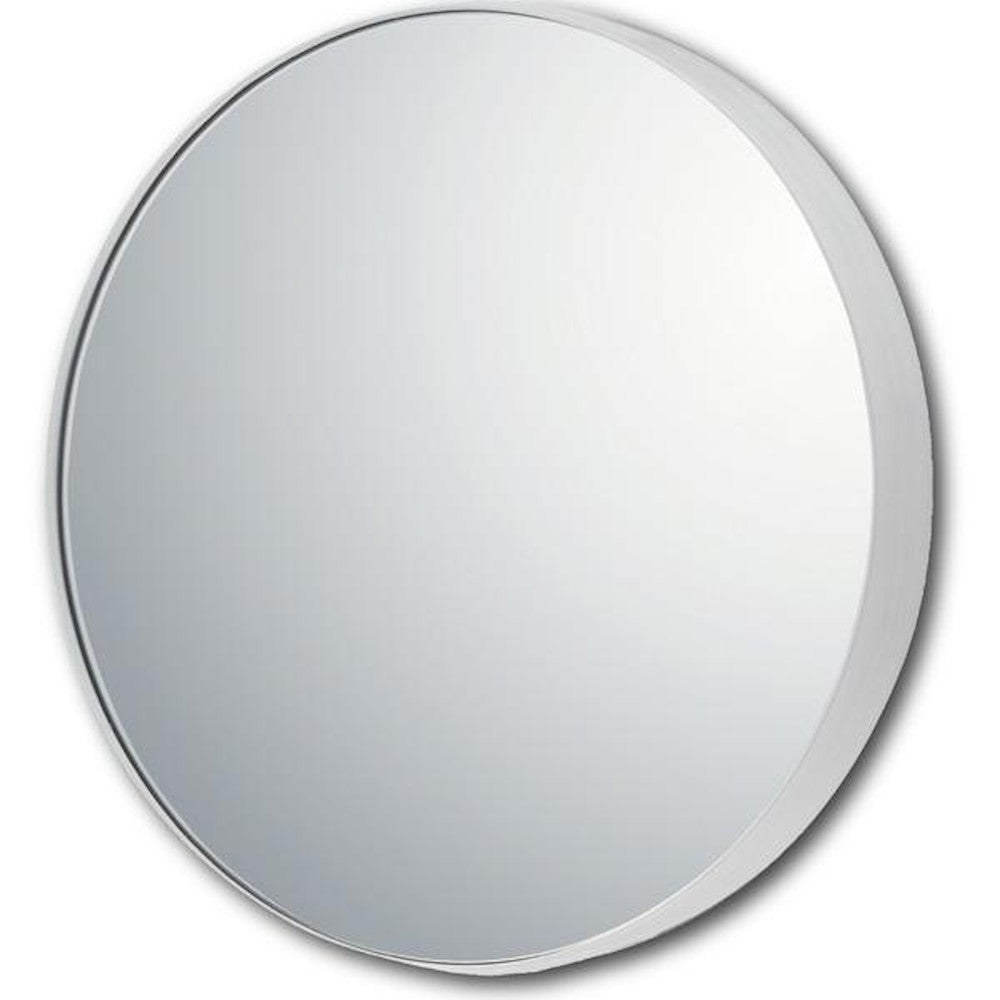 Slim Line Mirror Round L WH