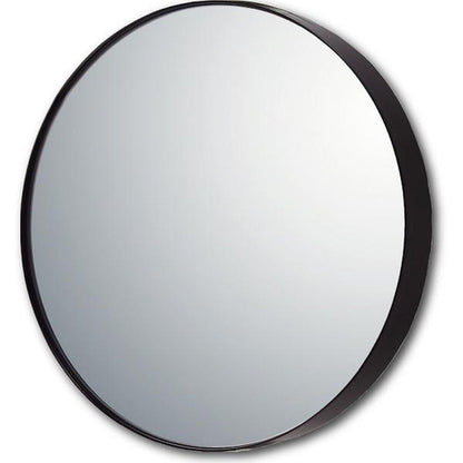 Slim Line Mirror Round L BK