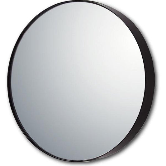 Slim Line Mirror Round L BK