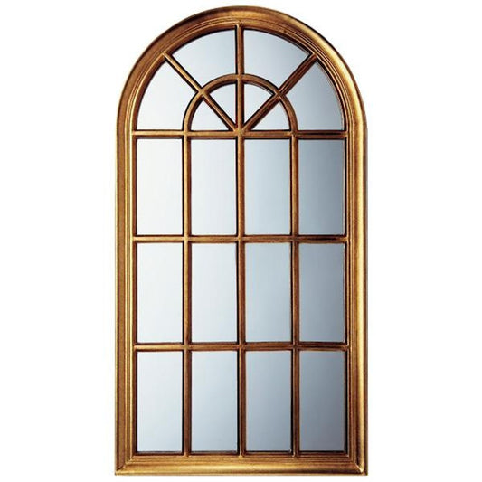 Window Style Mirror Antique Gold WM-17001