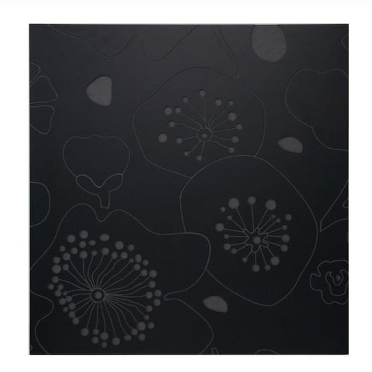 Pladek Wall Art 'Flowers' Black