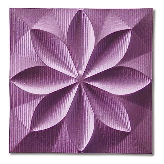 Pladek Wall Art 'Floral' Metal Purple