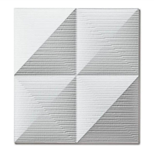 Pladek Wall Art 'Pyramid' White