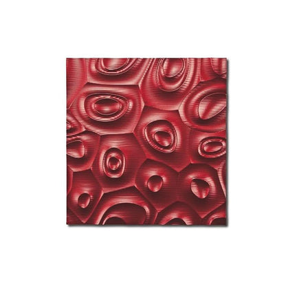 Pladek Wall Art 'Nebulas' Metal Red