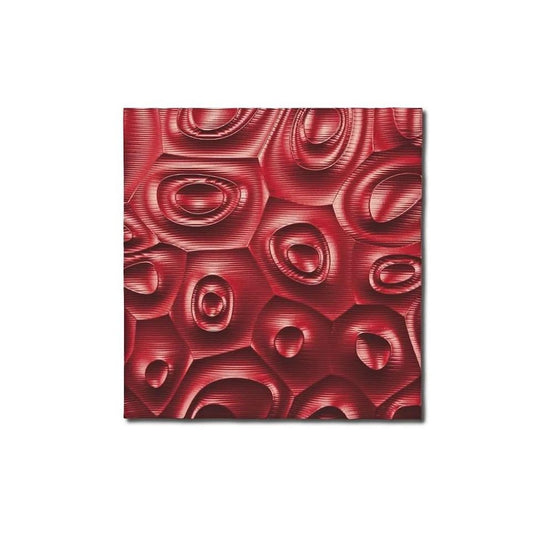 Pladek Wall Art 'Nebulas' Metal Red