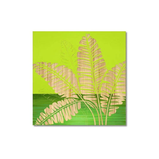 Wood Sculpture Art "Banana Leaf" GR+NP