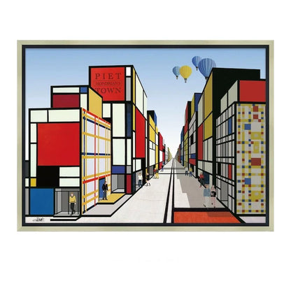 Art Panel Sota Shiraishi "Mondrian's Museum Town"