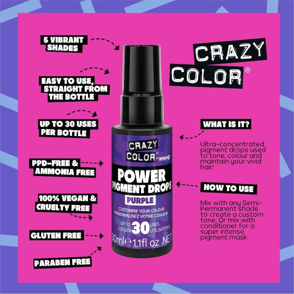 Ales Crazy Color Pigment Purple 30ml