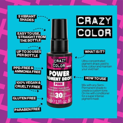 Ales Crazy Color Pigment Pink 30ml