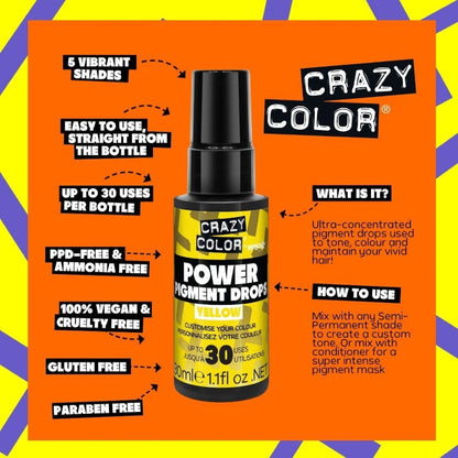 Ales Crazy Color Pigment Yellow 30ml