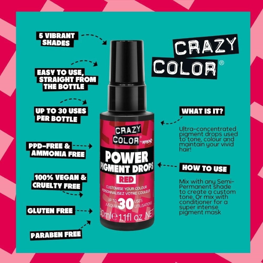 Ales Crazy Color Pigment Red 30ml