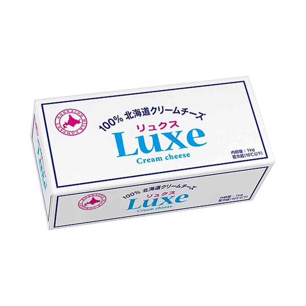 [Refrigerated] Hokkaido Dairy Luxe 100% Hokkaido Cream Cheese 1kg x 4 Boxes