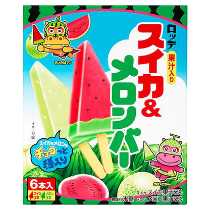 Lotte Watermelon & Melon Bar 420ml x 9