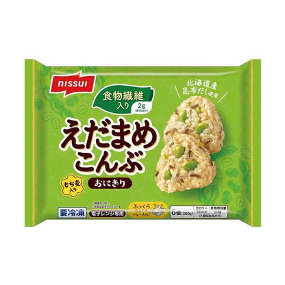 Nissui Edamame Kombu Rice Balls with Dietary Fiber 300g x 12
