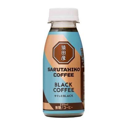 [Chilled] Sarutahiko Coffee Kirito BLACK Black Coffee Unsweetened 235ml x 6 Bottles