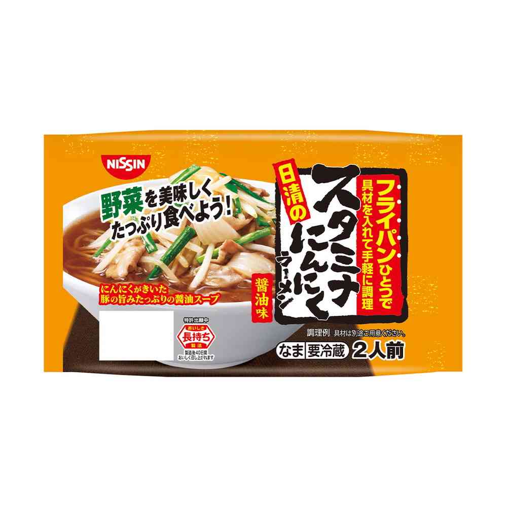 Nissin Foods Chilled Stamina Garlic Ramen Soy Sauce Flavor 256g x 8