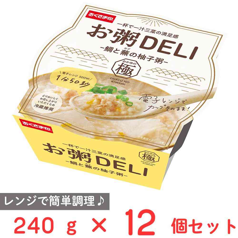 [Refrigerated] Konan Food Porridge DELI Sea Bream and Turnip Yuzu Porridge 240g x 12 Packs