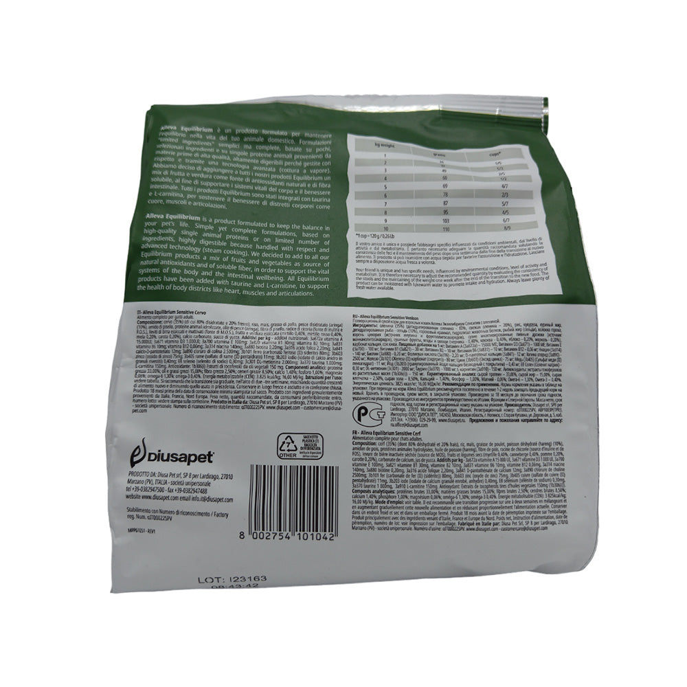 Diusapet Aleva Equilibrium Sensitive Venison for Adult Cats 400g
