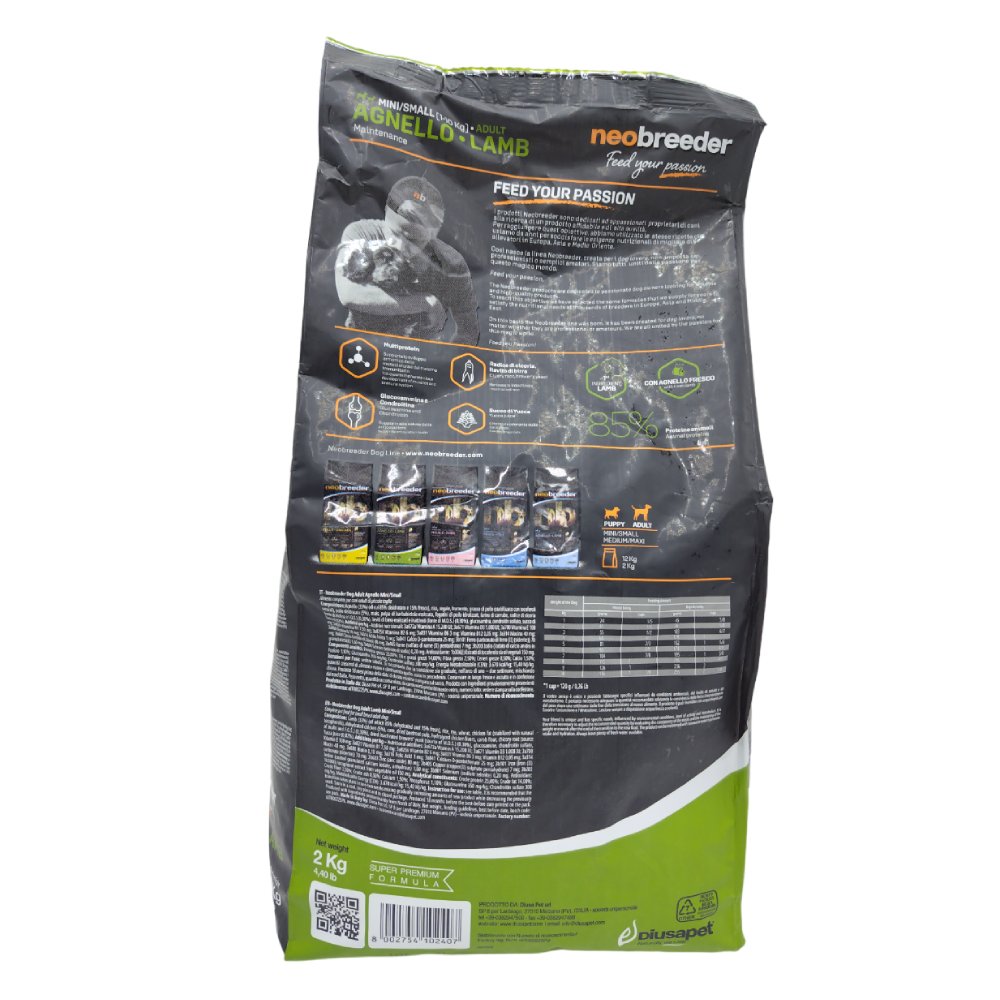 Diusa Pet Neo Breeder Lamb for Adult Dogs 2000g