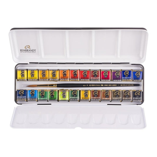 Rembrandt Solid Watercolor Paint 24 Color Set T0583-8625