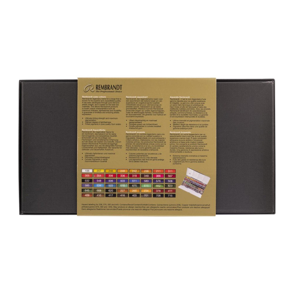 Rembrandt Solid Watercolor Paint 48 Color Set T0583-8648