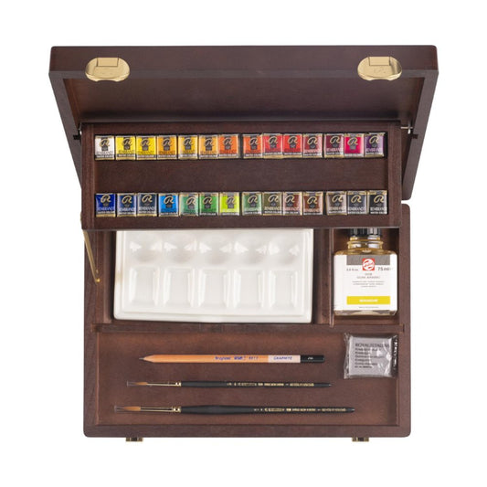 Rembrandt Solid Watercolor Professional Box 28 Color Set