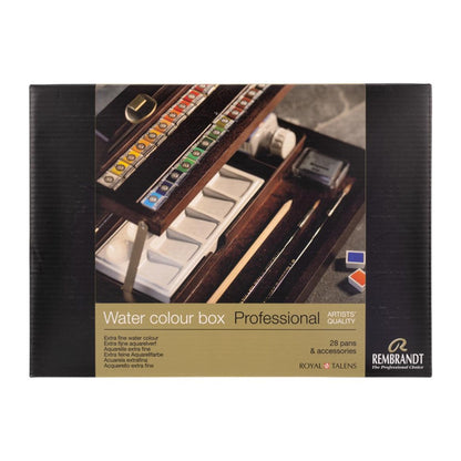 Rembrandt Solid Watercolor Professional Box 28 Color Set