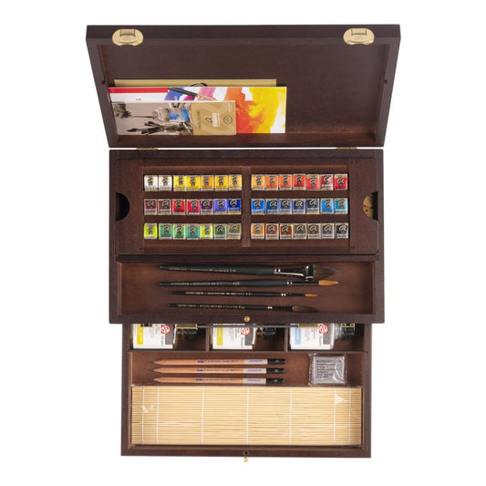 Rembrandt Solid Watercolor Master Box 42 Color Set
