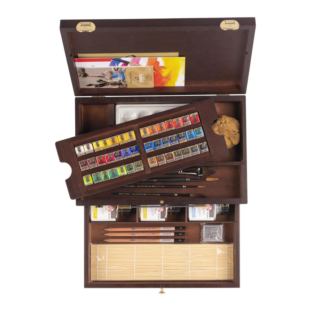 Rembrandt Solid Watercolor Master Box 42 Color Set
