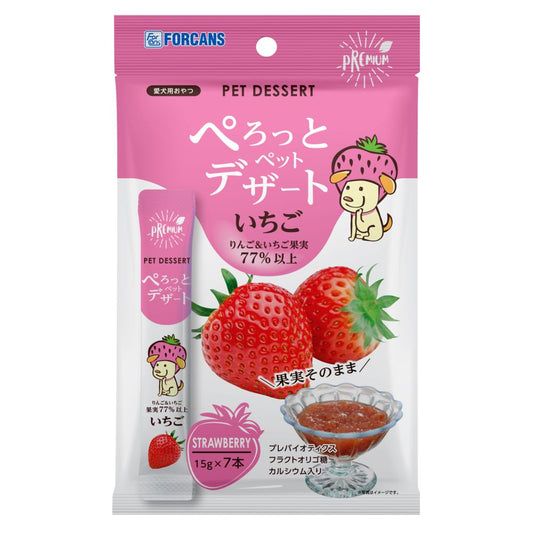 Perotto Pet Dessert Strawberry 105g (15g x 7 tubes)