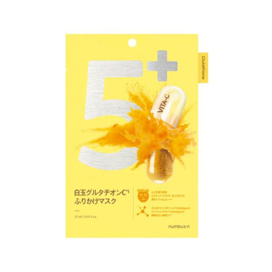 Numbers In No. 5 Shirotama Glutathione C Sprinkle Mask 1 Sheet