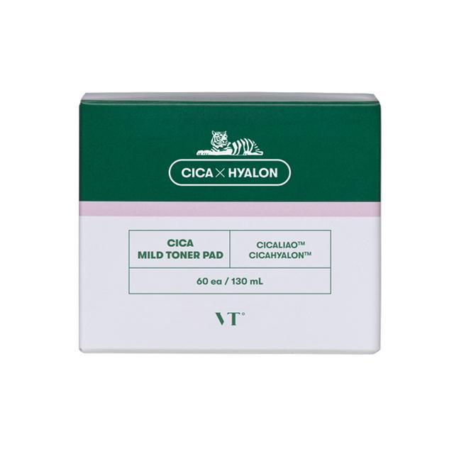 VT Cica Mild Toner Pads 60 Sheets