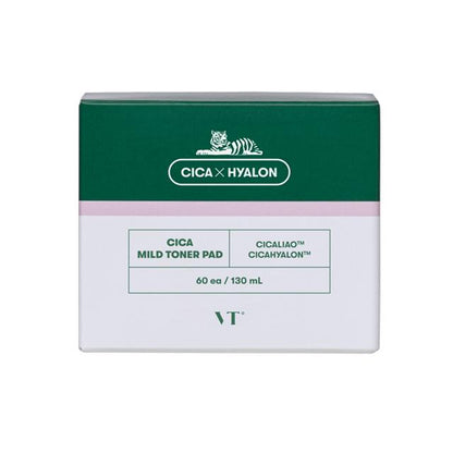 VT Cica Mild Toner Pads 60 Sheets