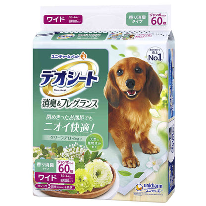 Uni-Charm Deo Sheet Deodorizing Green Aroma Wide (60 sheets)