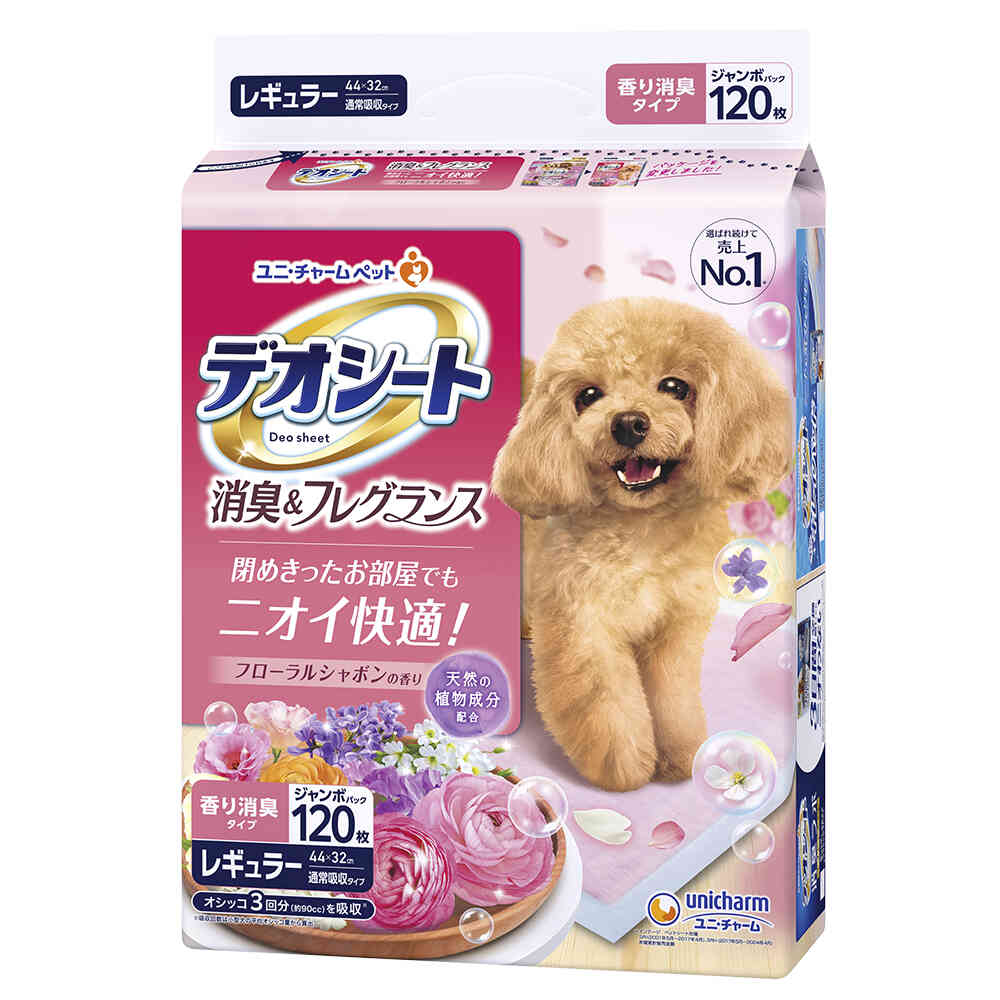 Uni-Charm Deo Sheet Deodorizing Floral Soap Regular (120 sheets)