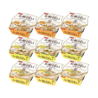 [Refrigerated] Konan Food Porridge DELI Japanese Style Porridge Set (3 Varieties, 3 Packs Each)
