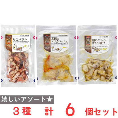 Gogyo Fuku my Rich Time 3 Variety Set (2 of each) (Octopus Basil, Cod Escabeche, Sea Bream Basil Oil)