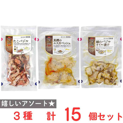 Gogyo Fuku my Rich Time 3 Variety Set (1 of each) (Octopus Basil, Cod Escabeche, Sea Bream Basil Oil)